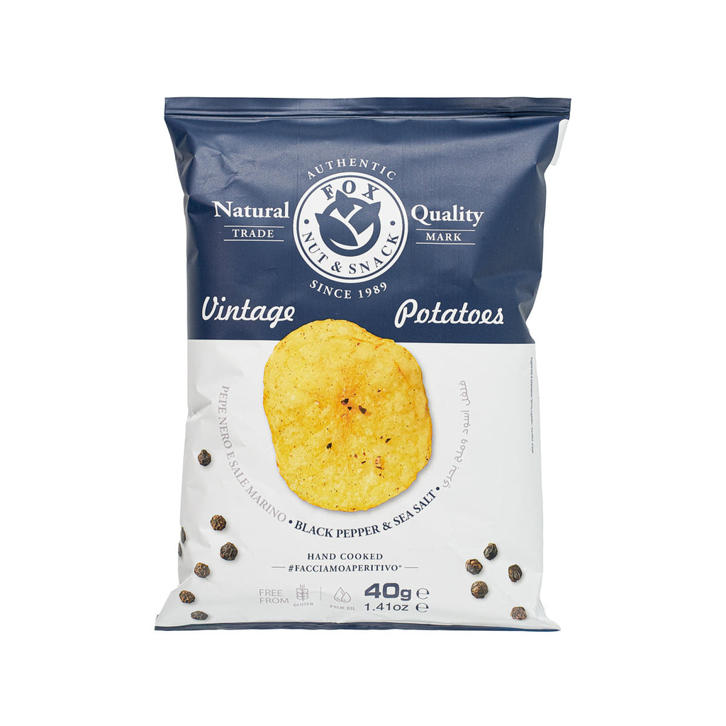 FOX 黑胡椒海鹽味薯片  (40g)