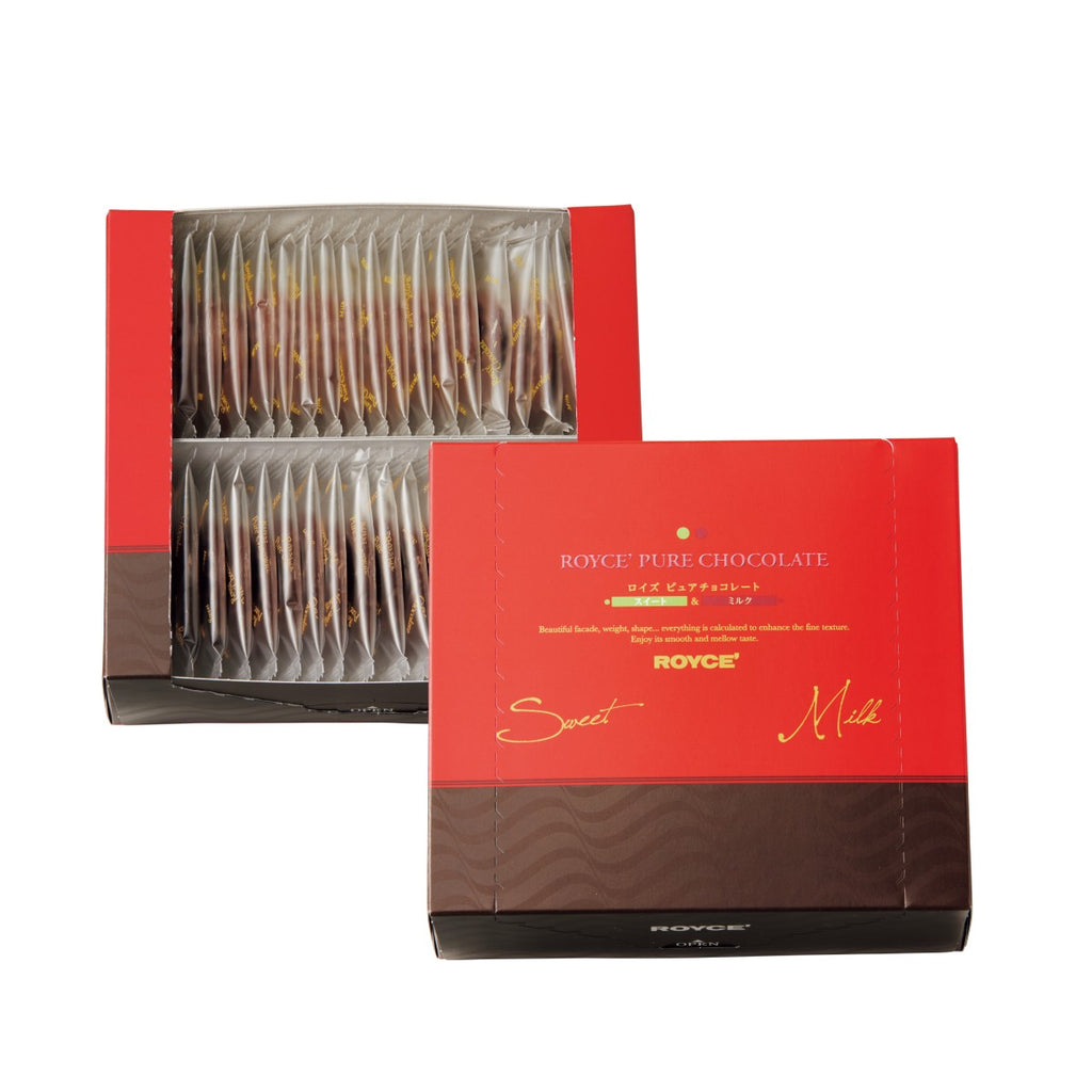 ROYCE' 純巧克力 - 甜味及牛奶味  (40pcs)