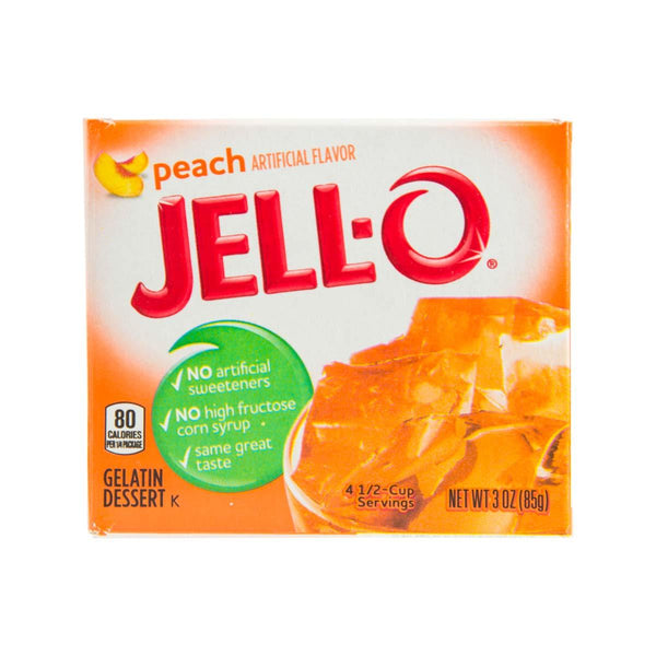 JELL-O Gelatin Dessert Mix - Peach Flavor  (85g)