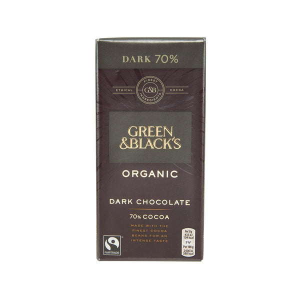 GREEN & BLACK'S 有機70%可可黑朱古力  (90g)