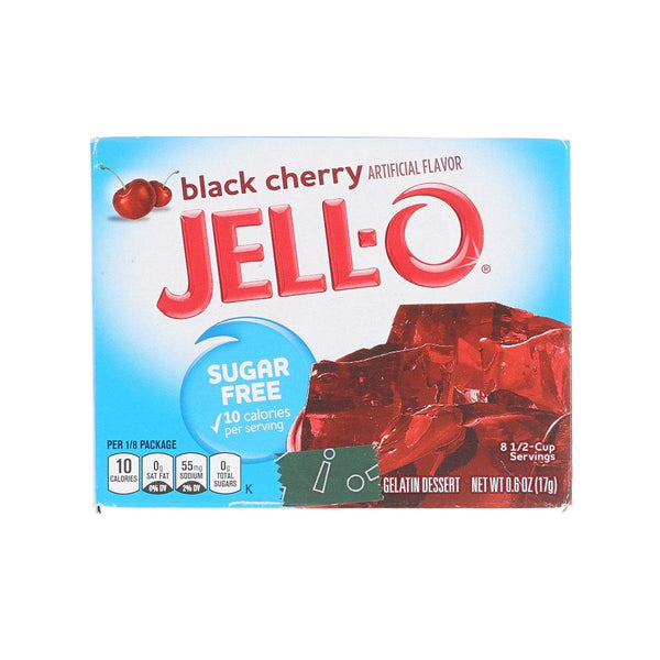 JELL-O 黑車厘子味無糖果凍粉  (17g)