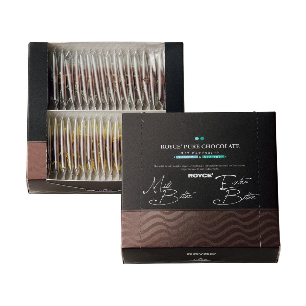ROYCE' Pure Chocolate - Mild Bitter & Extra Bitter  (40pcs)