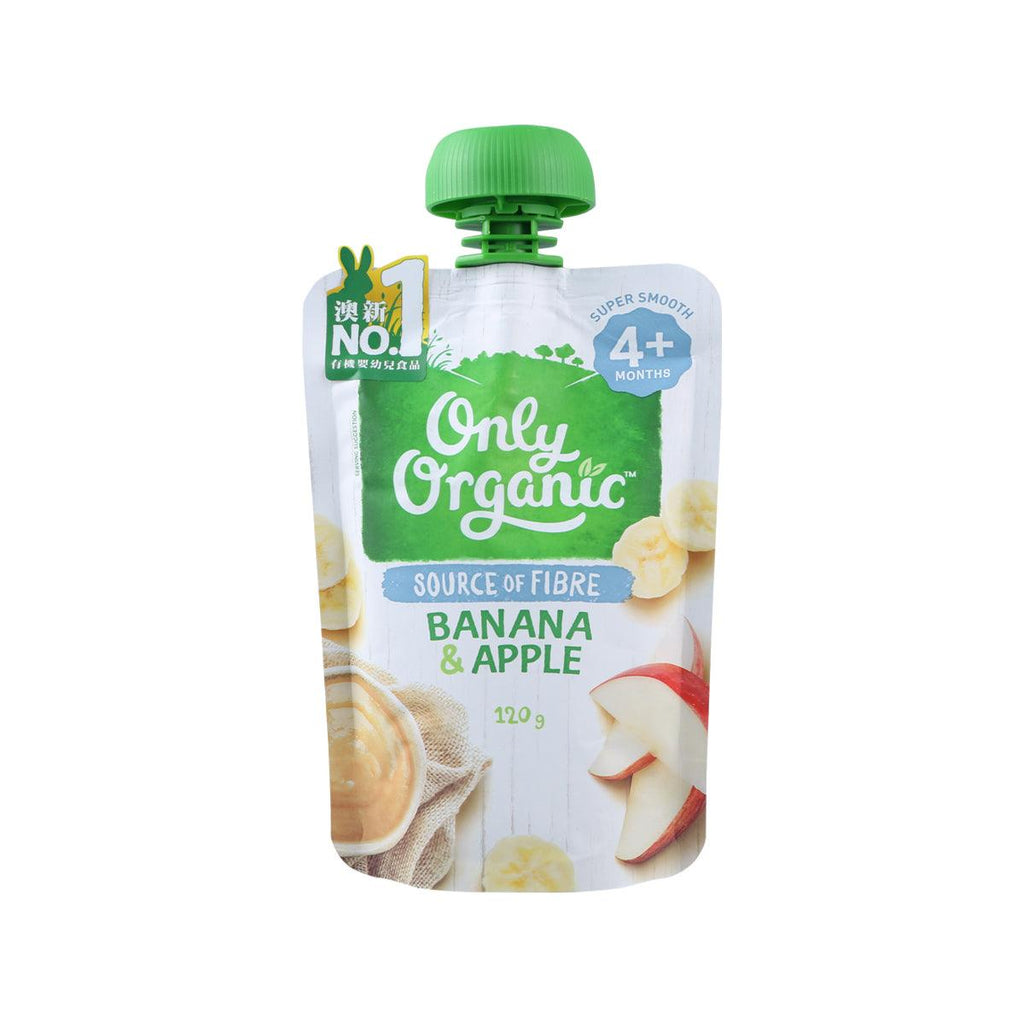 Only 有機香蕉蘋果 [年齡 4-36 個月](120g) (效期: 18/1/2019)