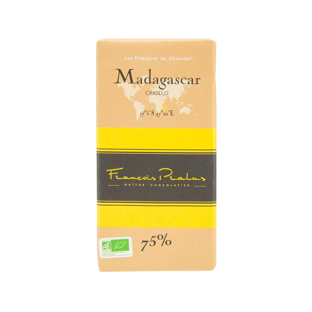 PRALUS 有機馬達加斯加75%朱古力  (100g)