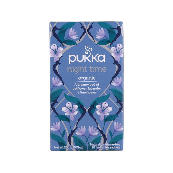 PUKKA Night Time - Organic Oat Flower, Lavender & Limeflower Tea Bags  (20g)