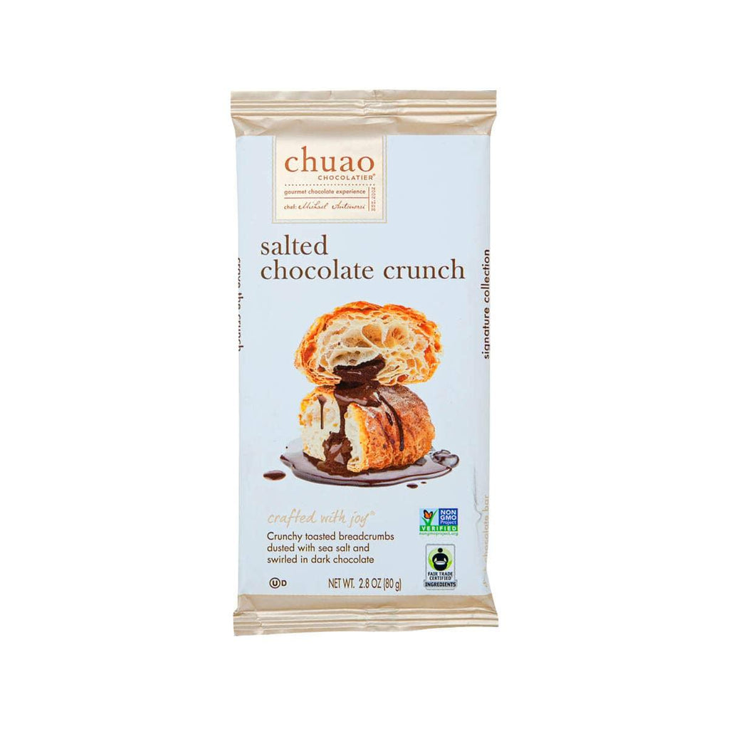 CHUAO CHOCOLATIER 海鹽脆麵包屑味黑朱古力  (80g)