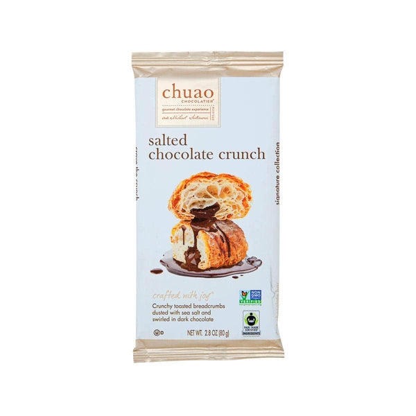 CHUAO CHOCOLATIER 海鹽脆麵包屑味黑朱古力  (80g)