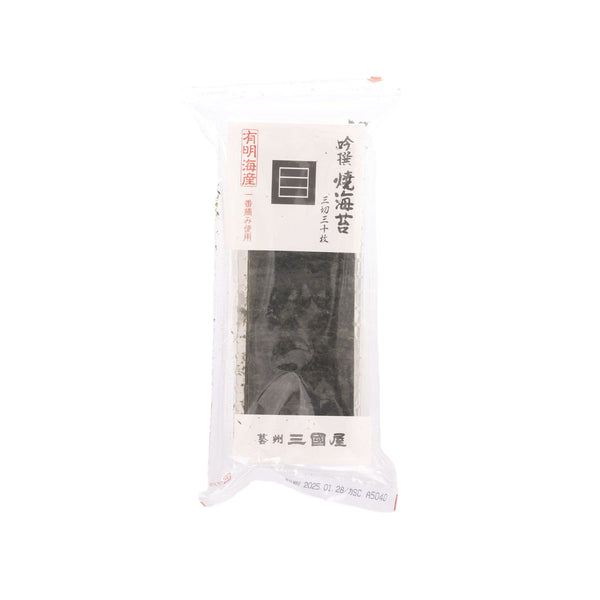 MIKUNIYA Ginsen Roasted Nori Seaweed - 1/3 Cut  (30pcs)