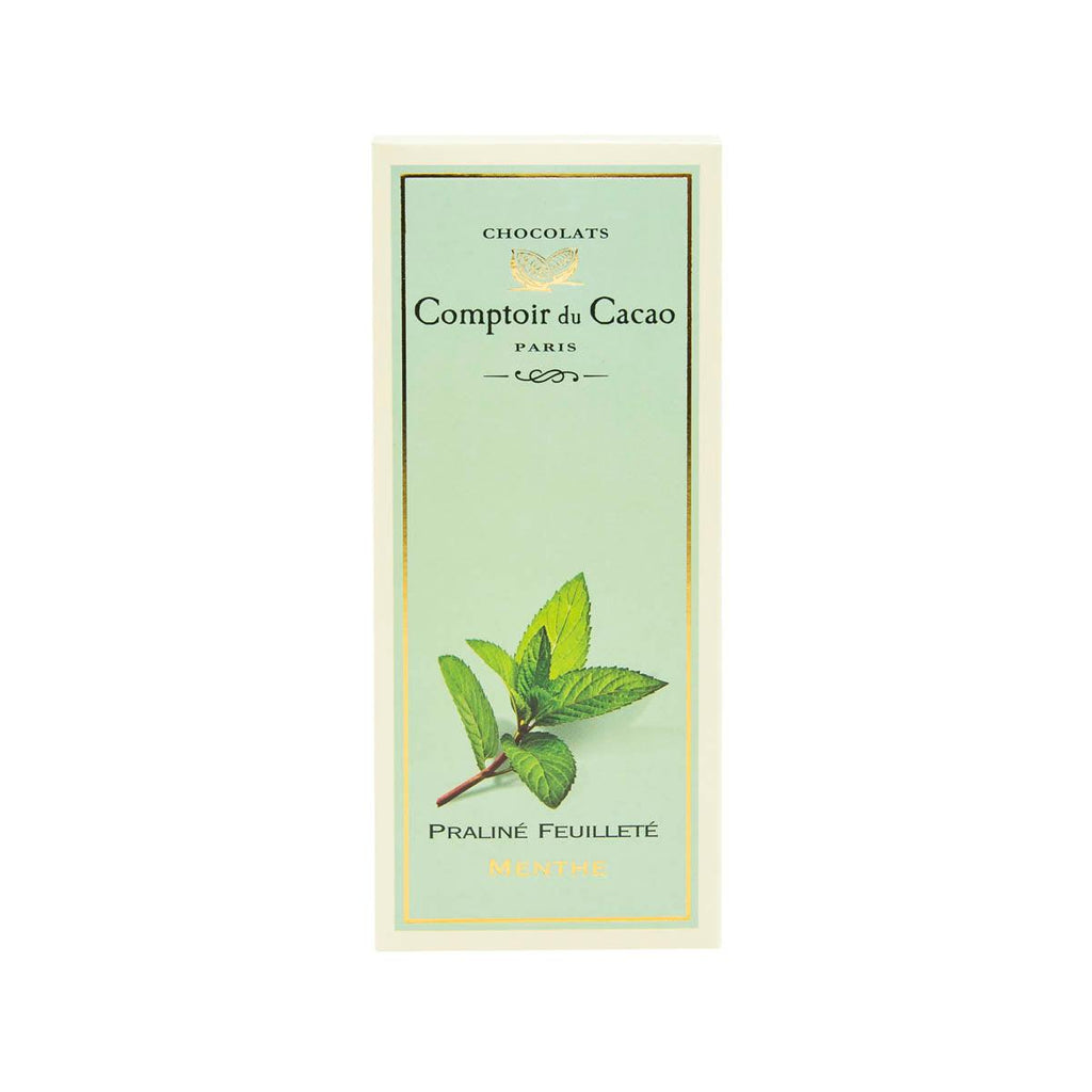 COMPTOIR DU CACAO Mint Praline Chocolate Bar  (80g)