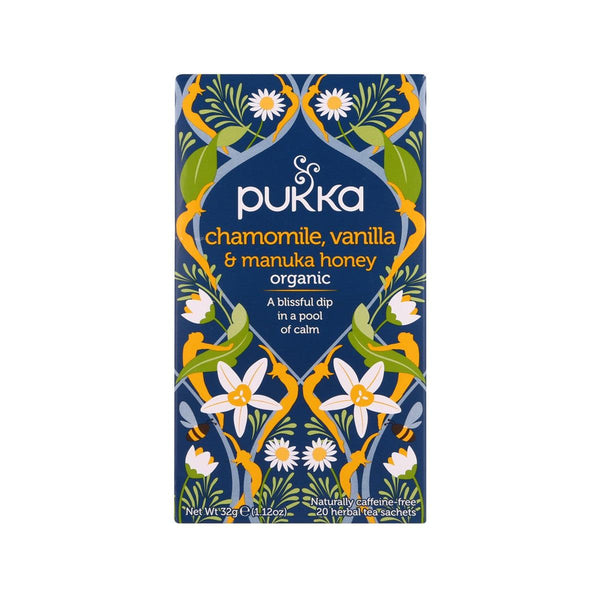 PUKKA 有機洋甘菊, 雲呢拿及麥蘆卡蜜糖味茶包  (32g)