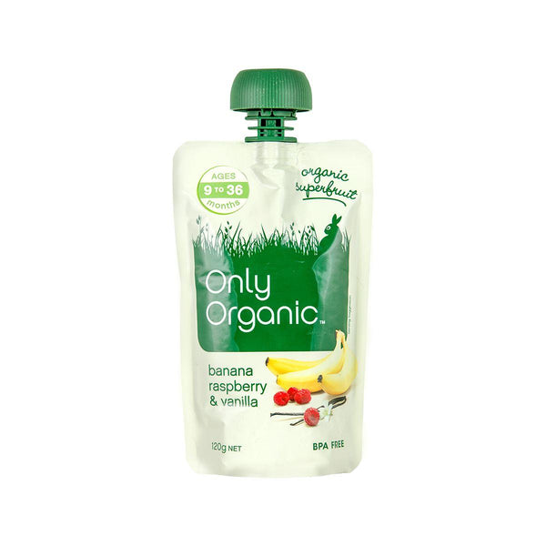 ONLY ORGANIC 有機香蕉覆盆子雲尼拿  (120g)