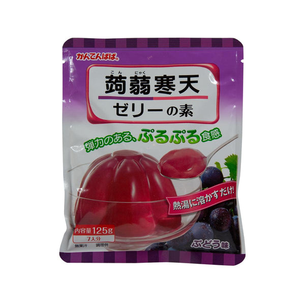 伊那食品 寒天爸爸 蒟蒻寒天啫喱粉 - 提子味  (125g)