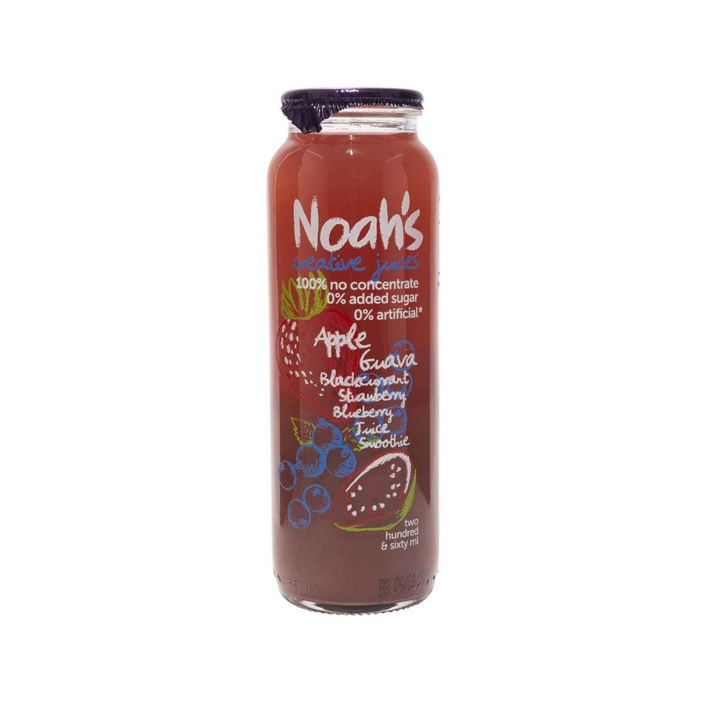 NOAH'S Juice Smoothie - Apple, Guava, Blackcurrant, Strawberry, Blueberry [Bottle]  (260mL)