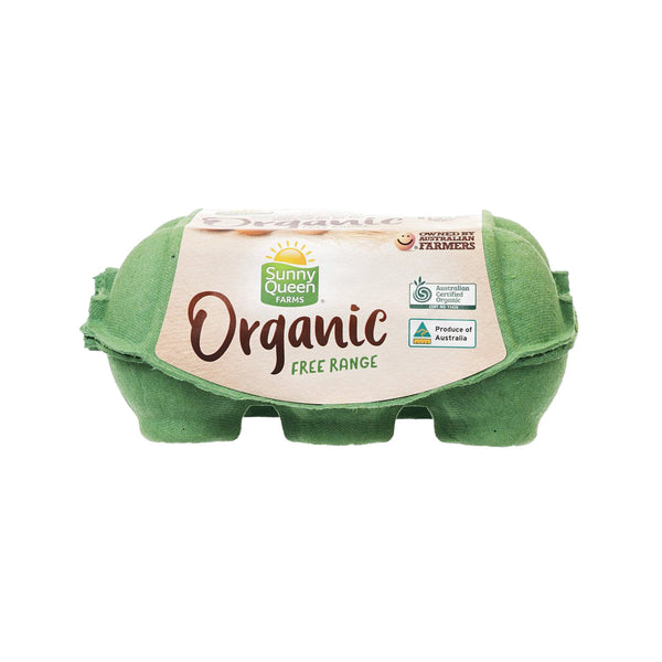 SUNNY QUEEN Organic Free Range Egg - Large  (6pcs)