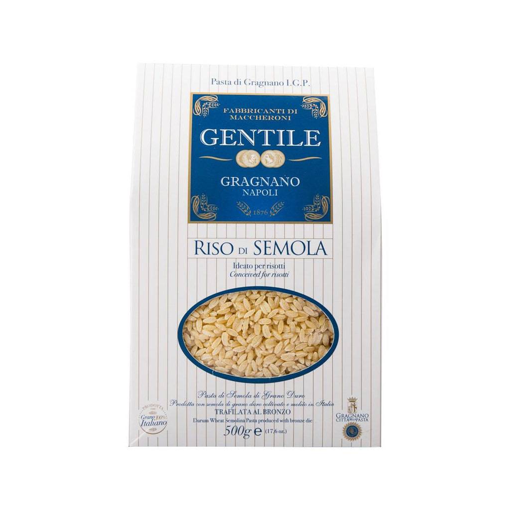 GENTILE Artisanal Pasta di Gragnano IGP - Riso de Semola  (500g)
