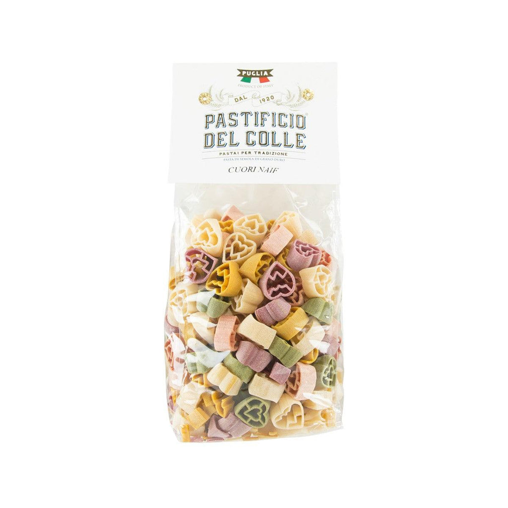 PASTIFICIO DEL COLLE Artisanal Colorful Pasta - Heart Shaped  (500g)
