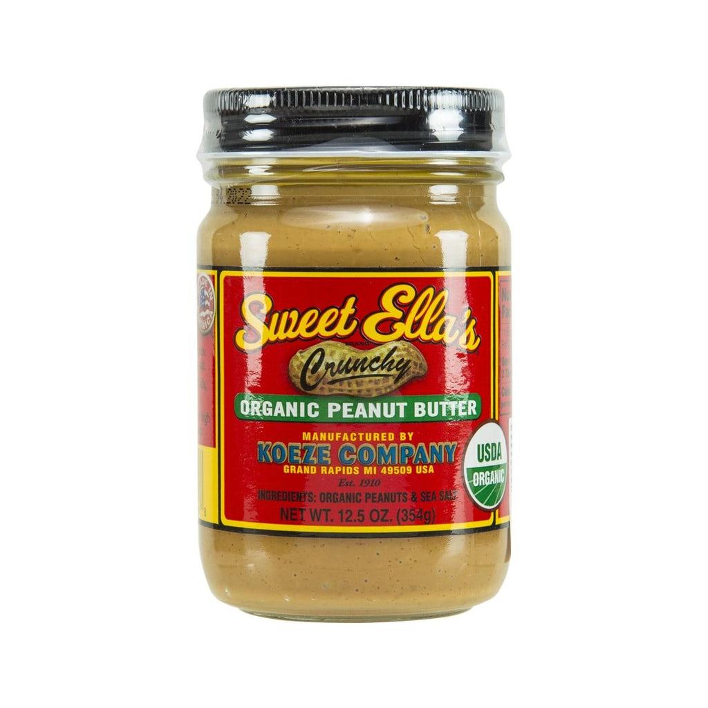 SWEET ELLA'S Organic Crunchy Peanut Butter  (354g)
