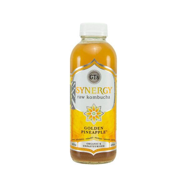 GT'S Synergy Organic Kombucha Drink - Golden Pineapple  (473mL)