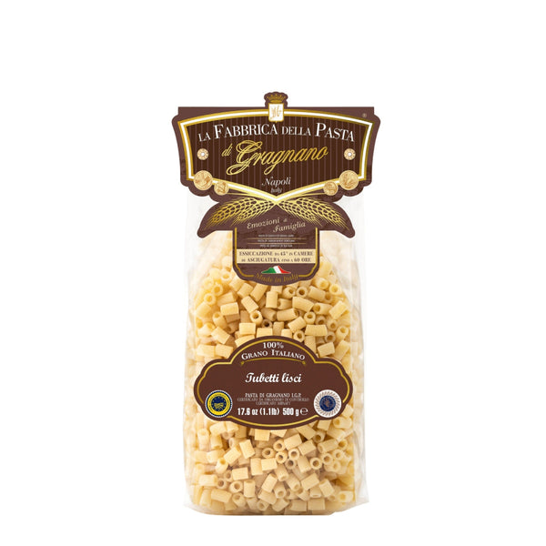 LA FABBRICA DELLA Artisanal E Tubetti Lisci Pasta  (500g)