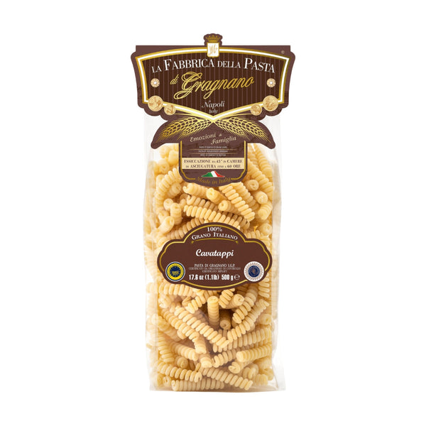 LA FABBRICA DELLA Artisanal Cavatappi Pasta  (500g)