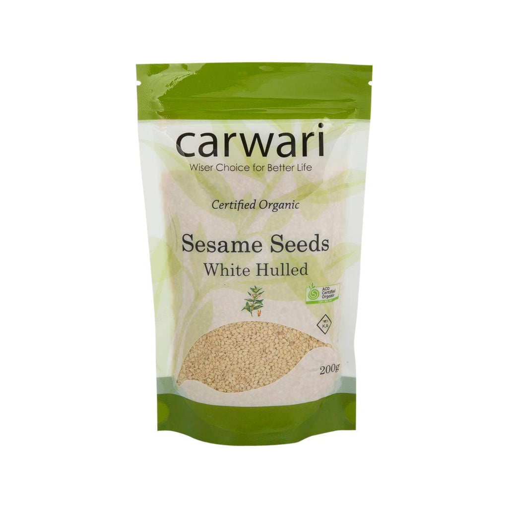 CARWARI 有機去殼白芝麻  (200g)
