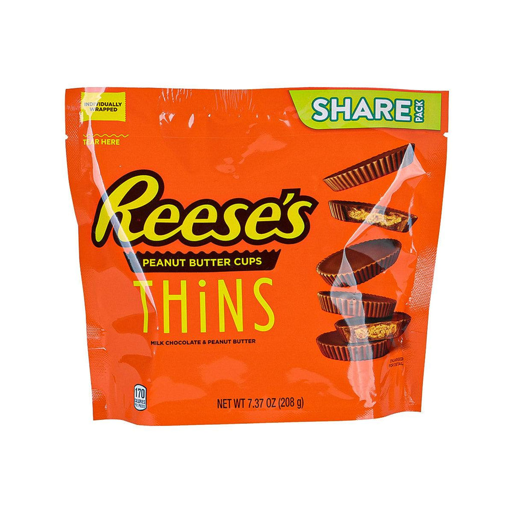 REESE'S Milk Chocolate & Peanut Butter Cups Thins  (208g)