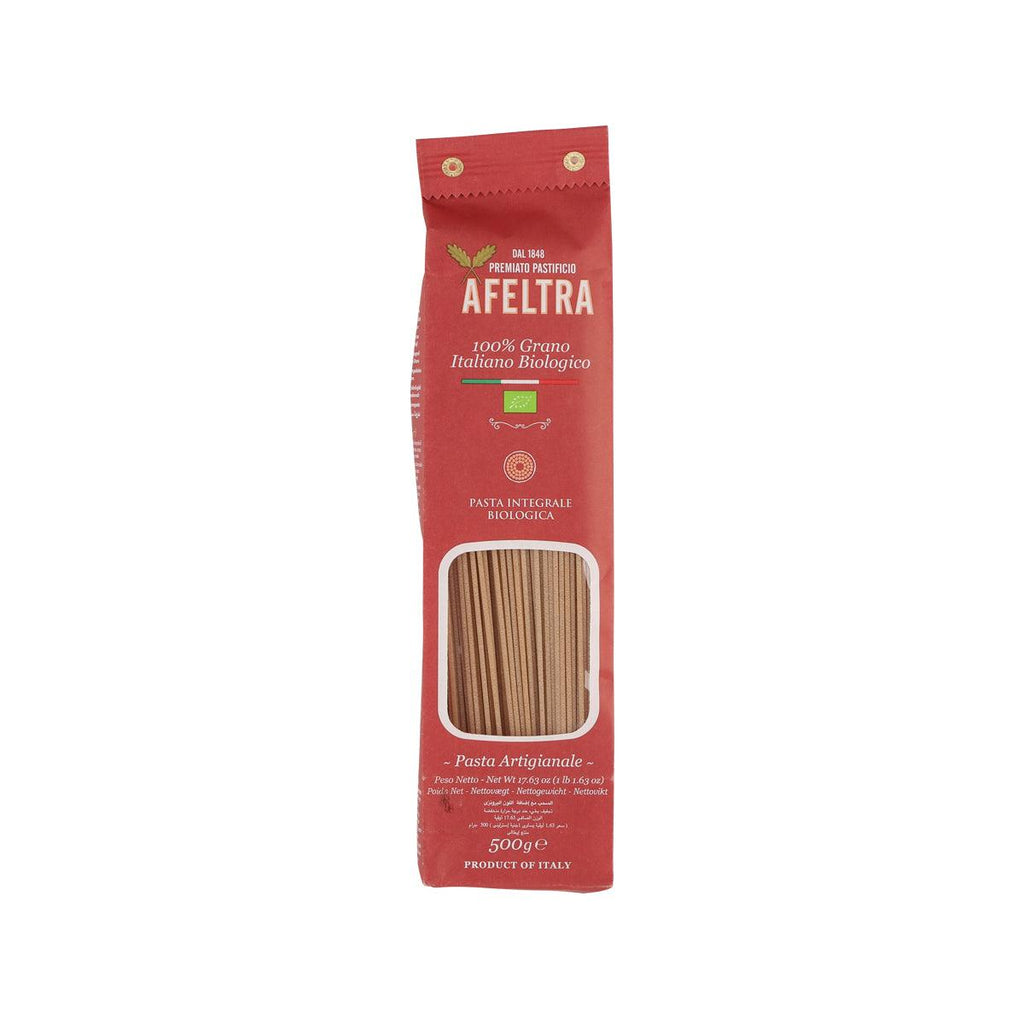 AFELTRA Organic Whole Wheat Spaghetti, 500g – Italian Gourmet
