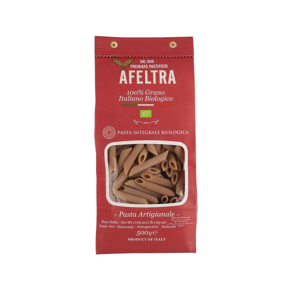AFELTRA Organic Whole Wheat Penne, 500g – Gourmet Italian
