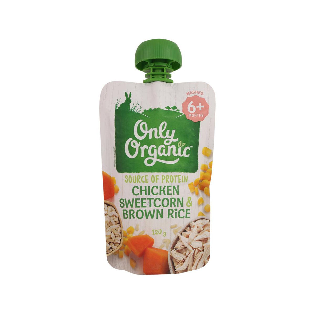 ONLY ORGANIC 有機雞肉甜粟糙米飯  (120g)