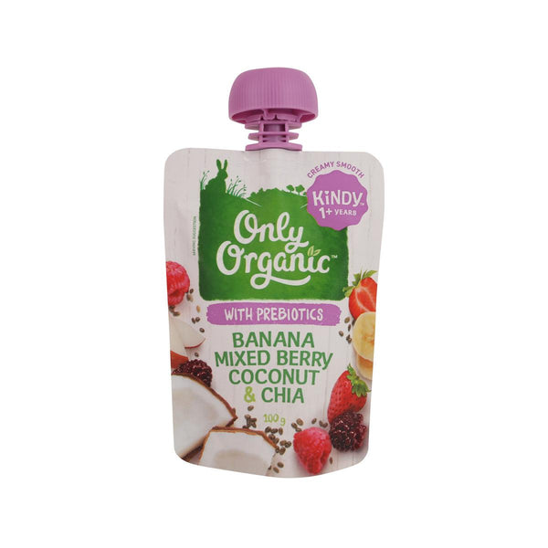 ONLY ORGANIC 有機奇亞籽香蕉雜莓椰子蓉  (100g)