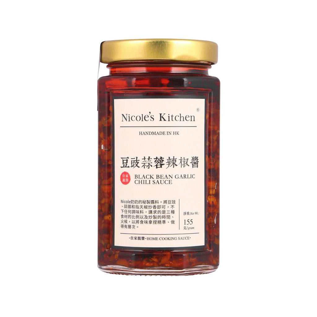 NICOLE'S KITCHEN Black Bean Garlic Chili Sauce  (155g)