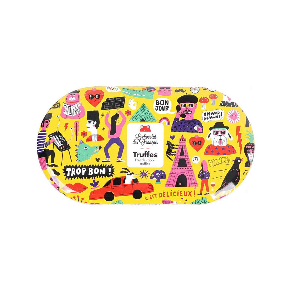 LE CHOCOLAT DES FRANCAIS French Dark Chocolate Truffle - Oval Tin  (104g)