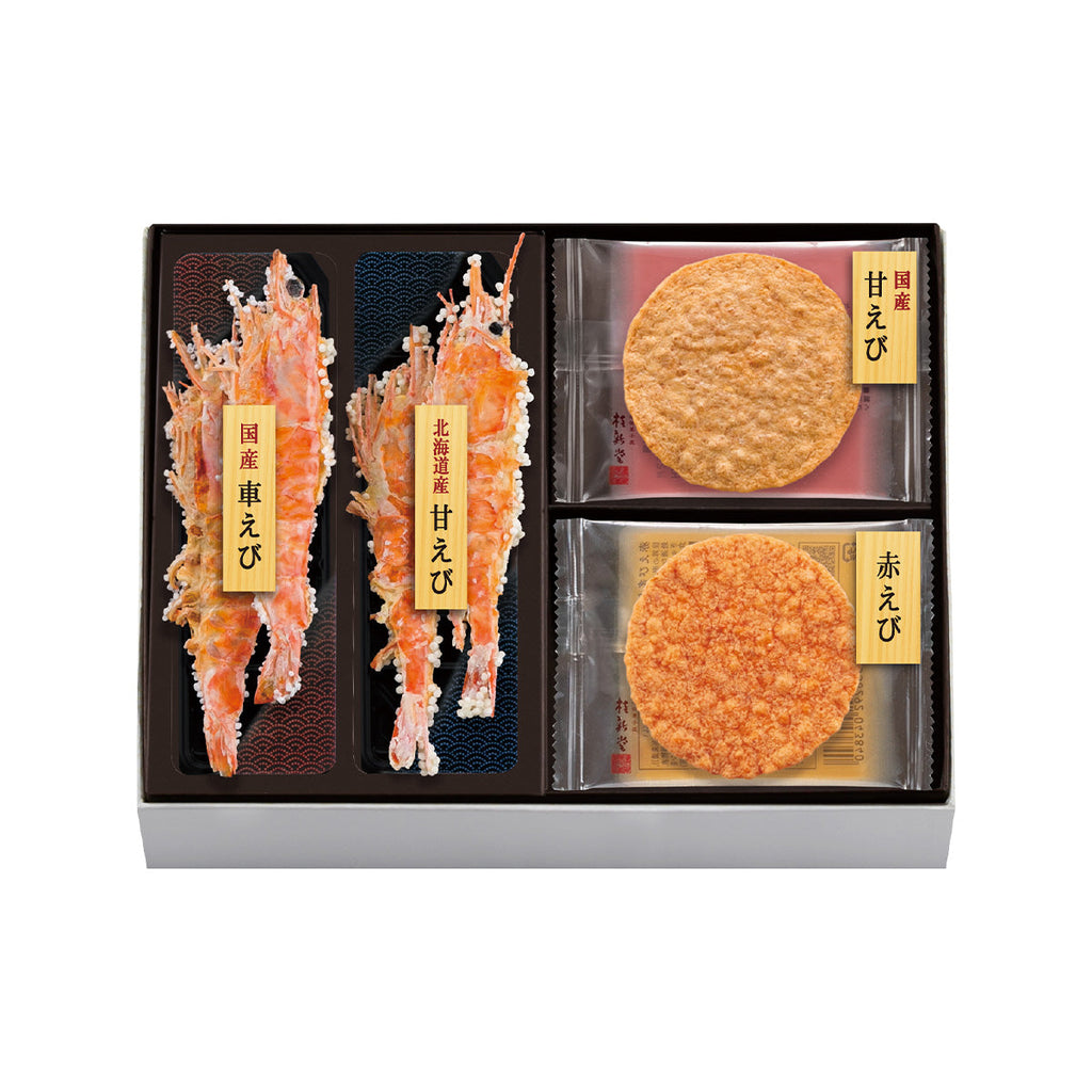 KEISHINDO 海紅串蝦片什錦 (8 包)