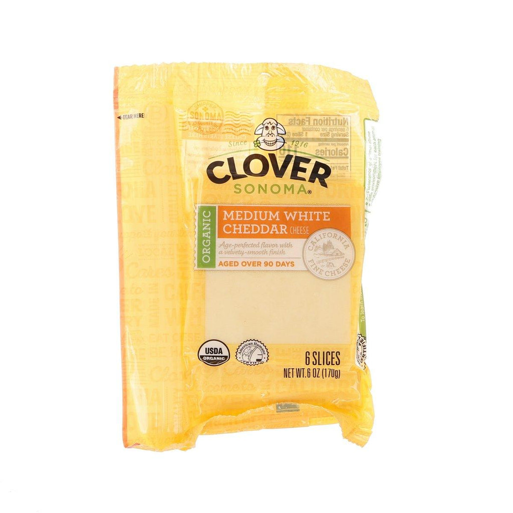 CLOVER 有機中濃味白車打芝士片  (170g)