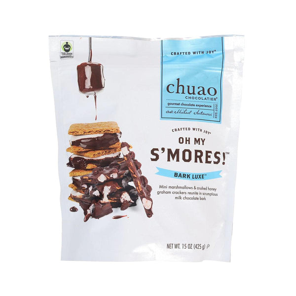 CHUAO CHOCOLATIER Bark Luxe™ Oh My S'more!™ Marshmallow & Honey Graham Cracker Milk Chocolate Bark  (425g)