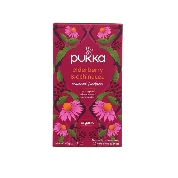 PUKKA Organic Elderberry & Echinacea Fruit Tea Sachet  (20pcs)