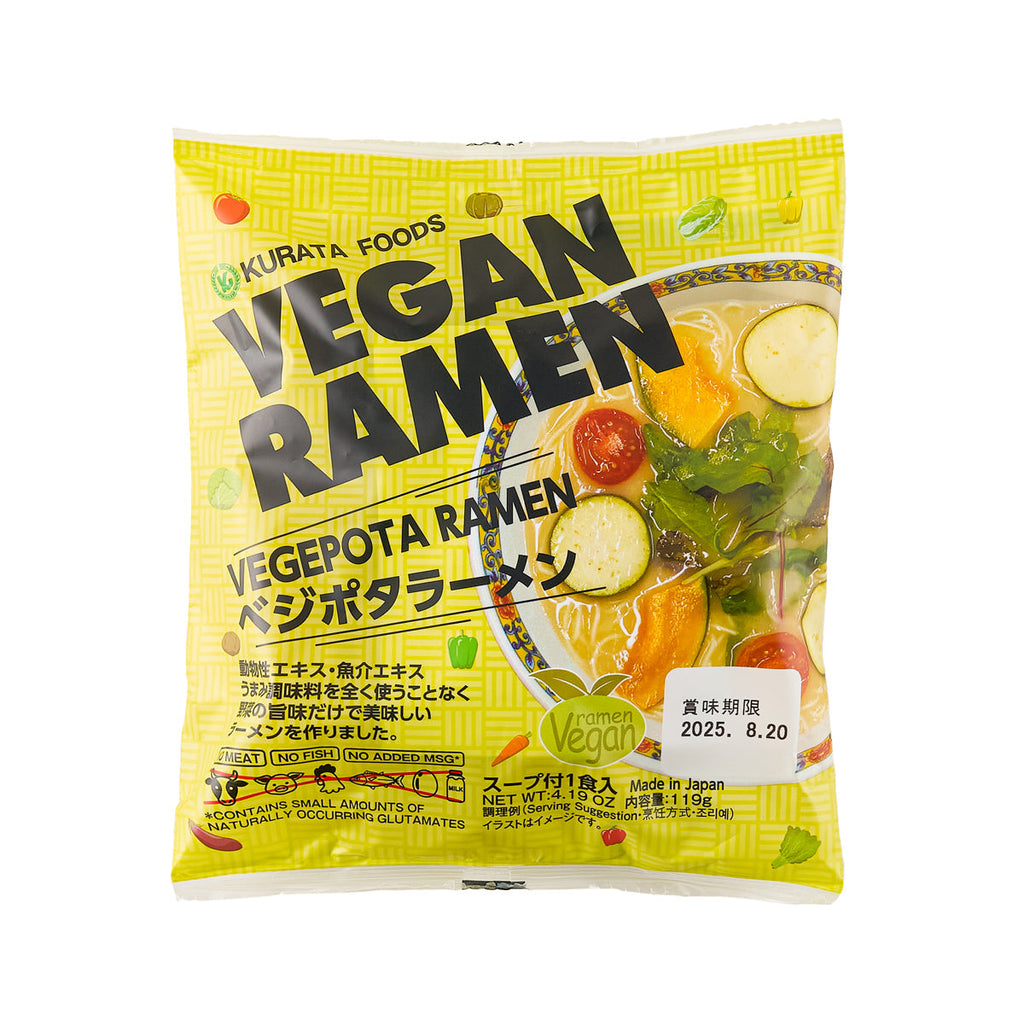 KURATA Vegan Instant Ramen - Vegetable Potage Flavor  (119g)