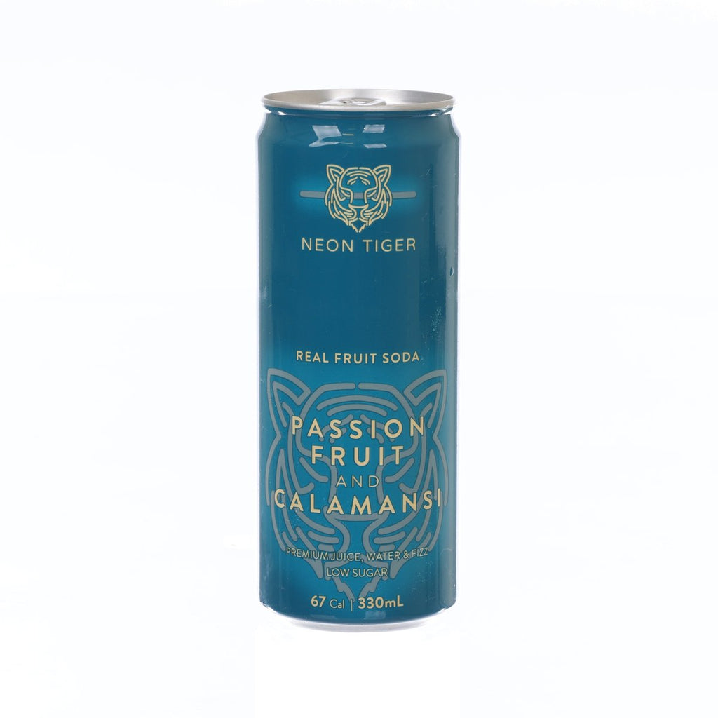 NEON TIGER Real Fruit Soda - Passion Fruit & Calamansi [Can]  (330mL)