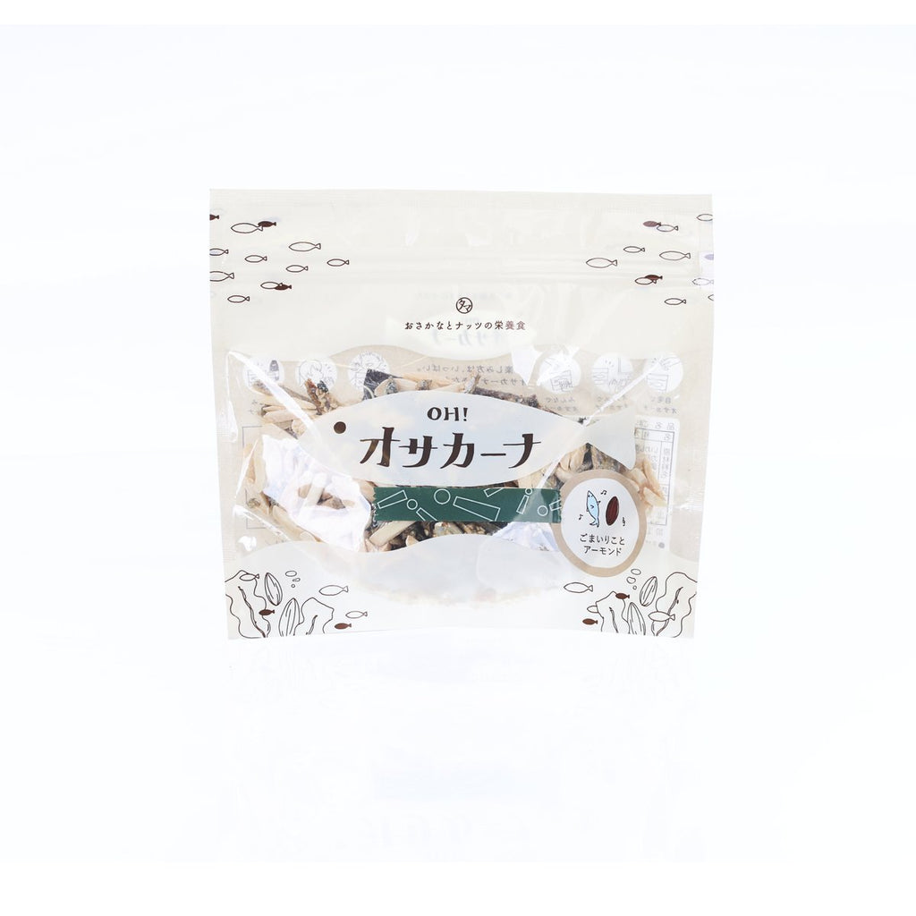 KYUNAN Oh! Sakana小食 - 芝麻沙甸魚及杏仁  (80g)