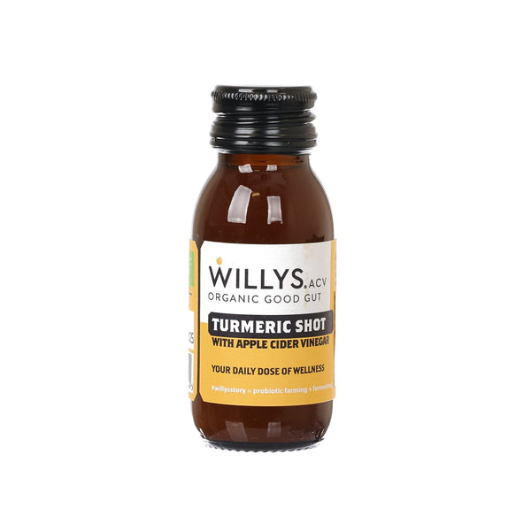 WILLY’S Organic Turmeric Shot with Apple Cider Vinegar [Bottle]  (60mL)