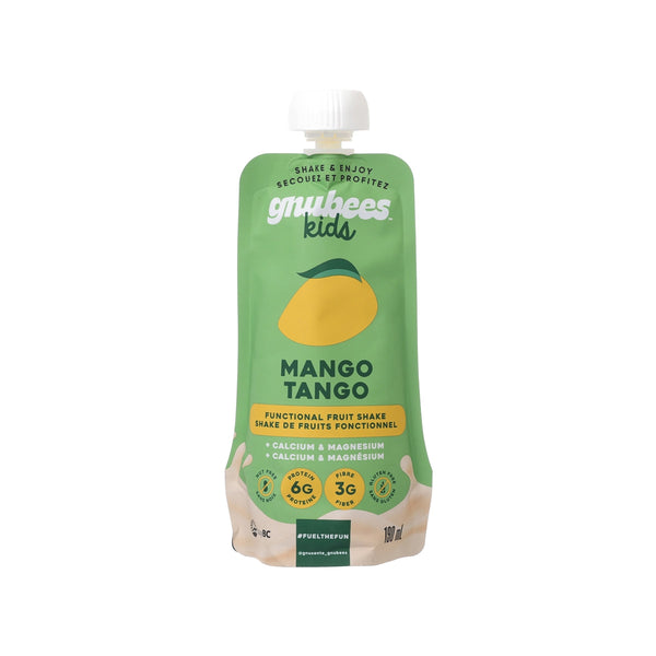 GNUBEES Functional Fruit Shakes + Calcium & Magnesium - Mango Tango [Pouch]  (190mL)