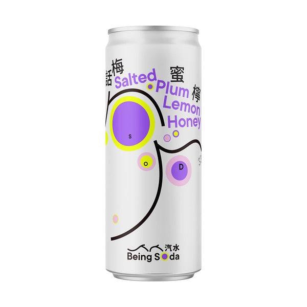 BEINGSODA Salted Plum Lemon Honey Soda [Can]  (330mL)