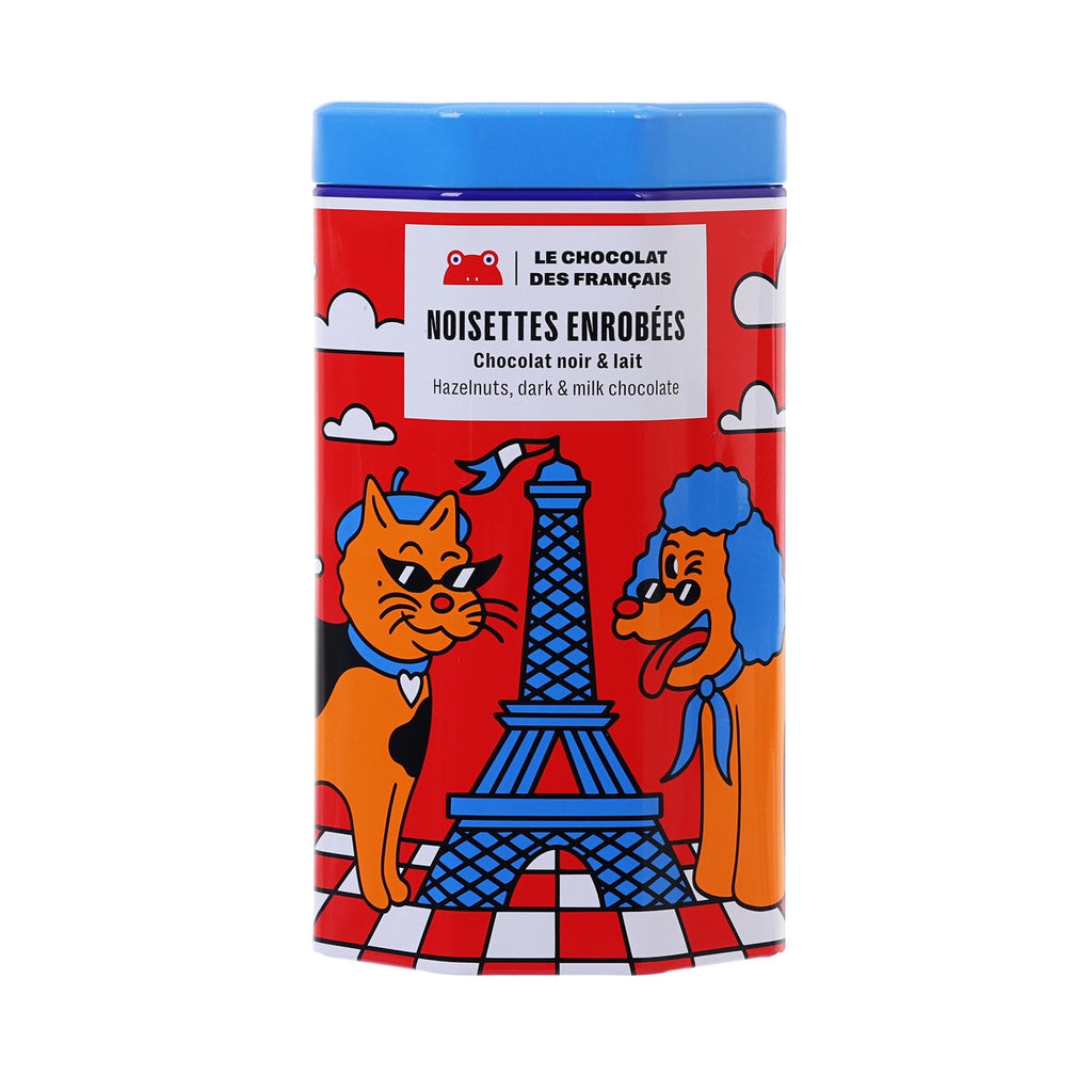 LE CHOCOLAT DES FRANCAIS Dark & Milk Chocolate Covered Hazelnuts  (125g)