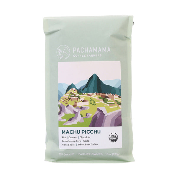 PACHAMAMA Organic Machu Picchu Whole Coffee Bean - Vienna Roast  (283g)