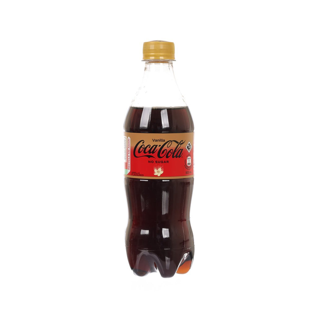 COCA-COLA Vanilla Flavoured No Sugar Coke - HK [PET]  (500mL)