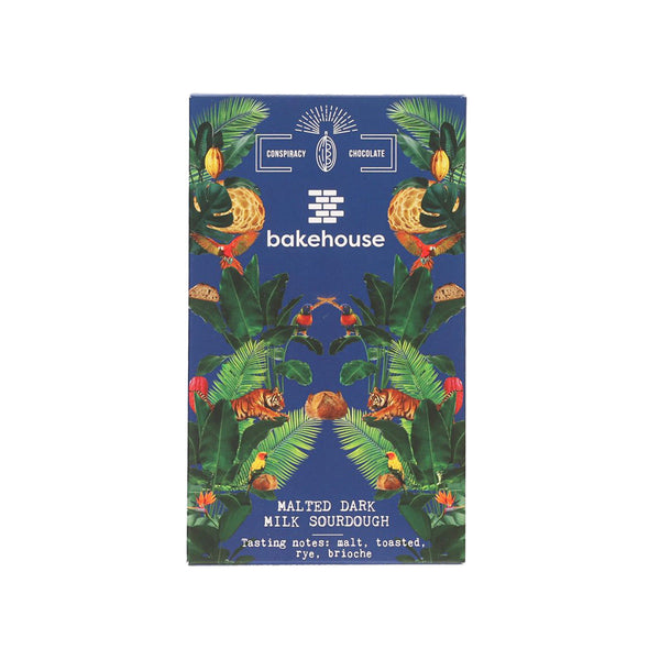 CONSPIRACY CHOCOLATE Bakehouse Single Origin Dark Milk Malt & Country Sourdough Chocolate Bar  (50g)