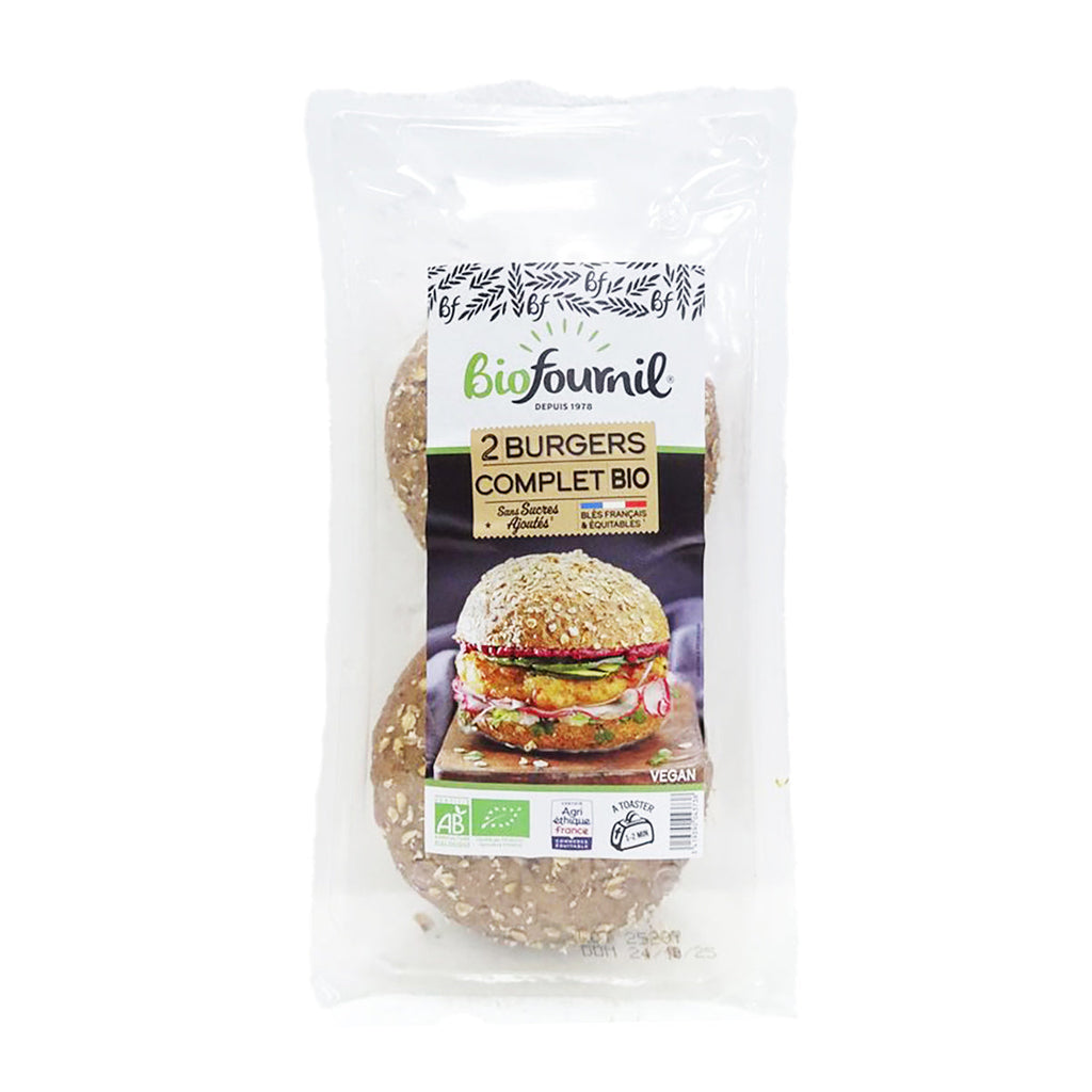 CH. ANGELUS Organic Wholemeal Burger Bun (No Added Sugar)  (150g)