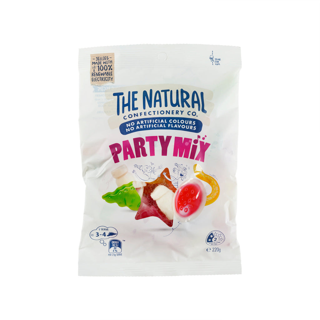 NATURAL CONFECTIONERY Jelly Confectionery - Party Mix  (220g)