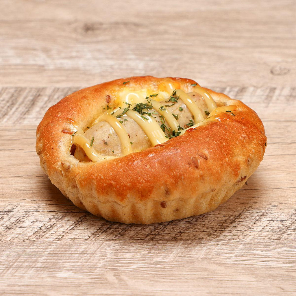 LITTLE MERMAID BAKERY 香腸雞蛋沙律亞麻籽包  (1pc)