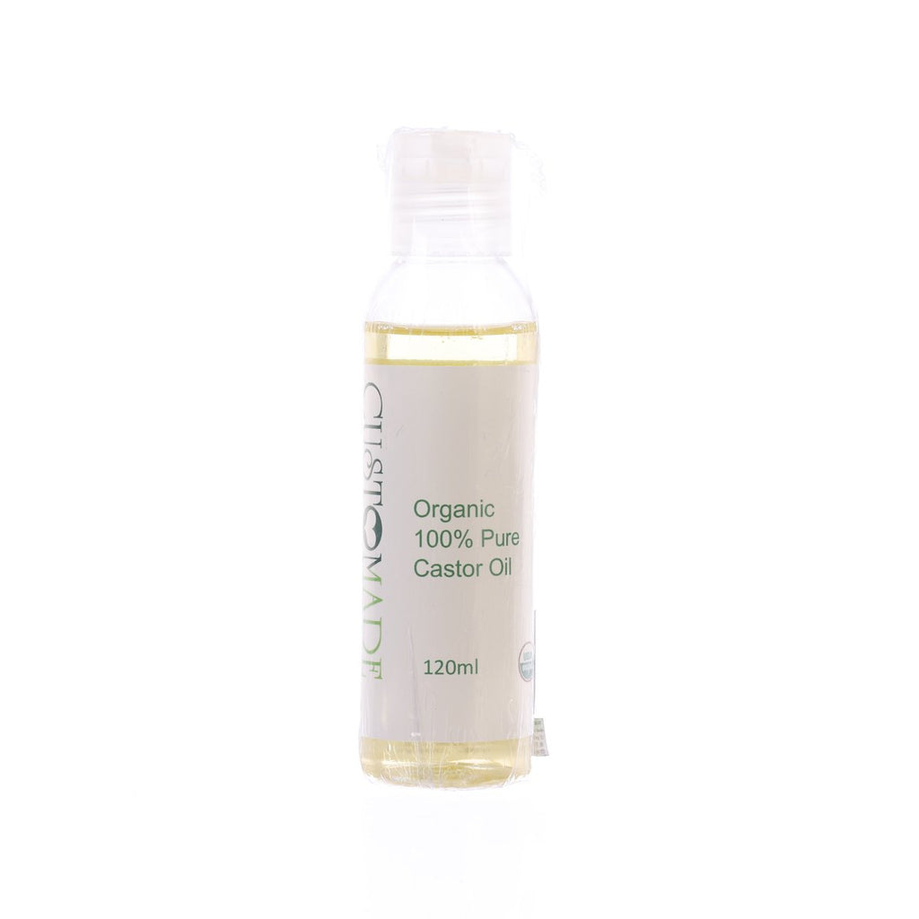 HEALTH QUEST CustoMade Organic 100% Pure Castor Oil - Expeller-Pressed, Hexane-Free  (120mL)